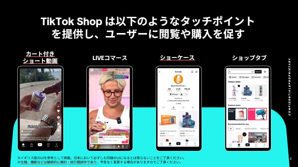 tiktokショップ